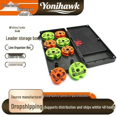 Carp Fishing Reel & Line Storage Box - Dead Leaf Rig Organizer & Accessories Holder for Bottom Fishing.