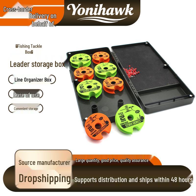 Carp Fishing Reel & Line Storage Box - Dead Leaf Rig Organizer & Accessories Holder for Bottom Fishing.