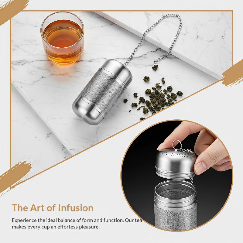 Reusable Stainless Steel Tea Infuser Strainer Fine Mesh Filter for Loose Leaf Tea Spice Brewing Coffee Home Cooking Gift Idea