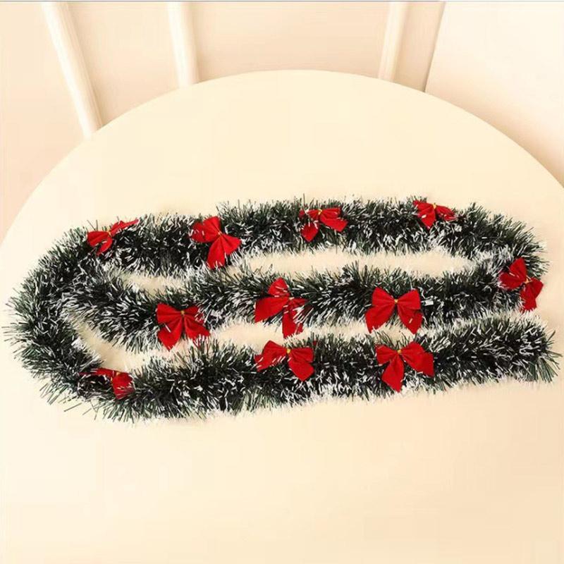 Christmas Decorations Artificial Garland Christmas Wreath Xmas Twist Hanging Garland Fireplace New Year's Eve Decorations