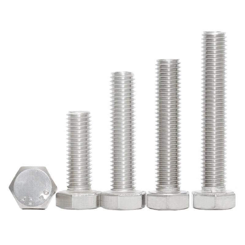 304 Stainless Steel Hex Head Bolt & Nut Set (50-Pack)