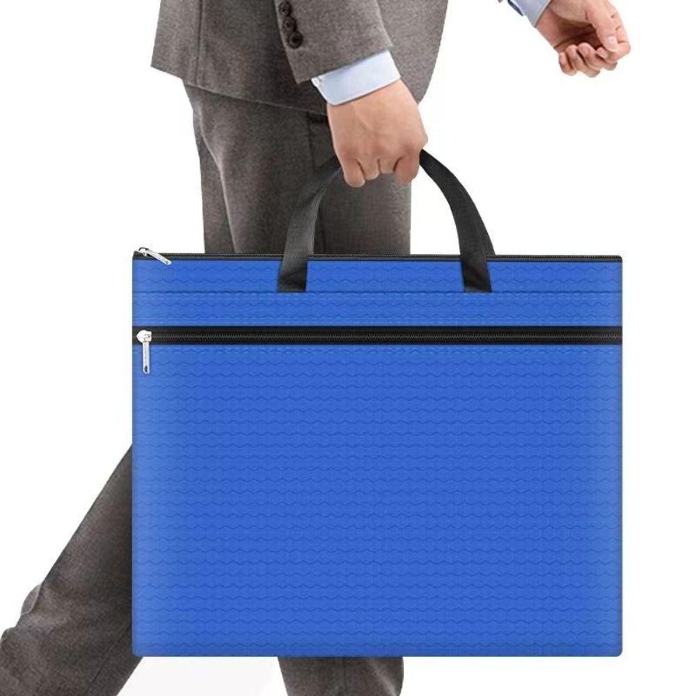 Zipper A3 Portable File Bag File Organizer Documents Bag Durable A3 File Bag  School