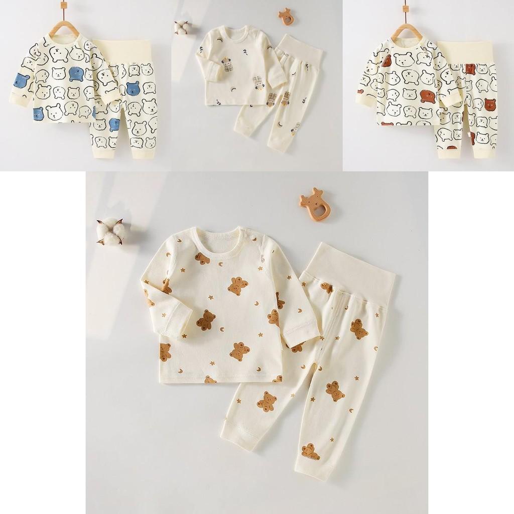 Cozy 2023 Autumn Winter Childrens Soft Cotton Long Sleeve Two Piece Set For Baby Boys And Girls