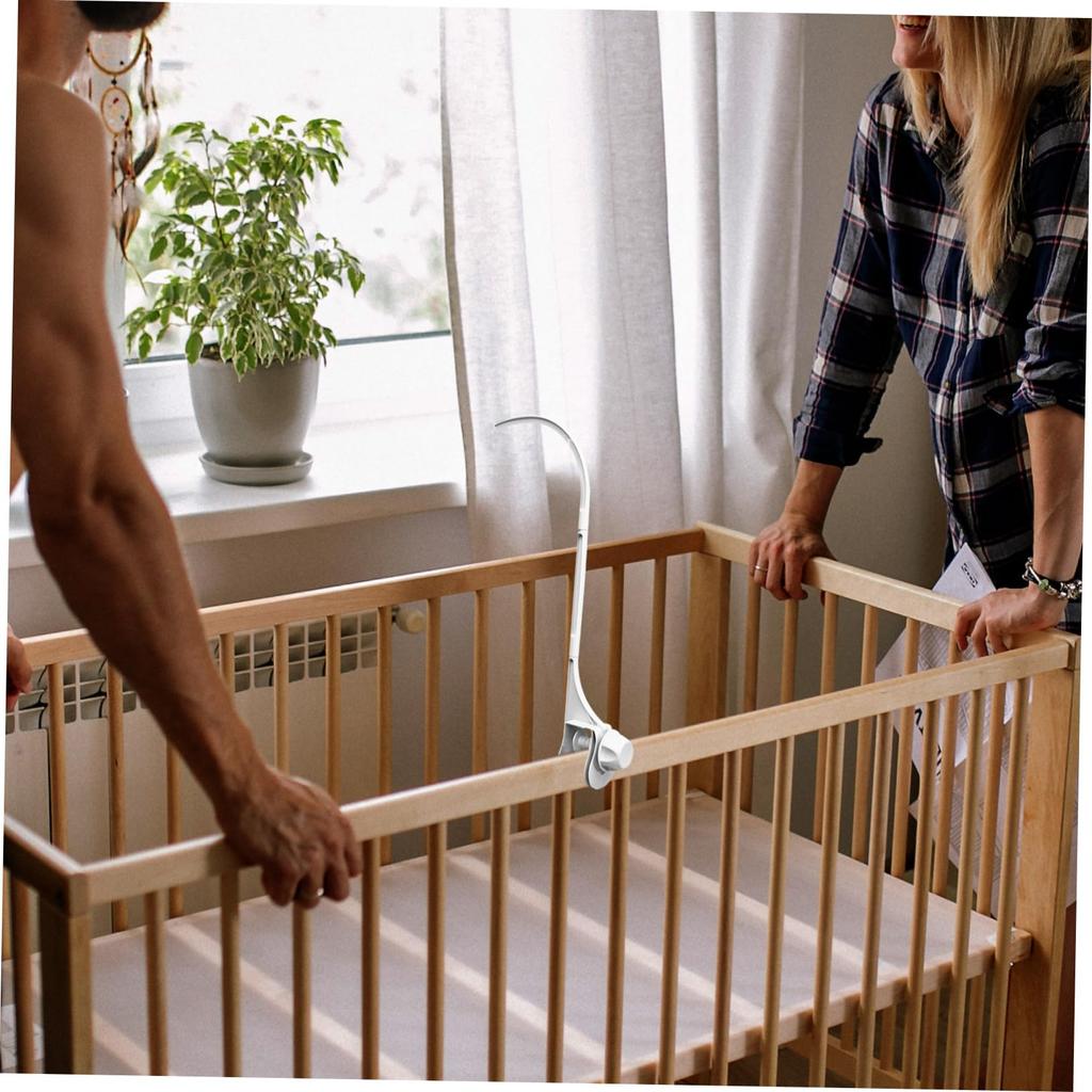 Abaodam Baby Crib Mobile Easy No Tools for Hanging and Music 61 X 12 X 8 250g Arm, Installation, Required, Dual-Hole Adjustable, Toys, Bells, Boxes,