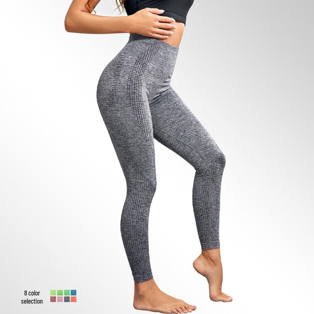 Cross-Border Dot Jacquard High-Waisted Yoga Pants - Tummy Control, Hip-Lifting, Quick-Dry, Breathable Fitness Wear