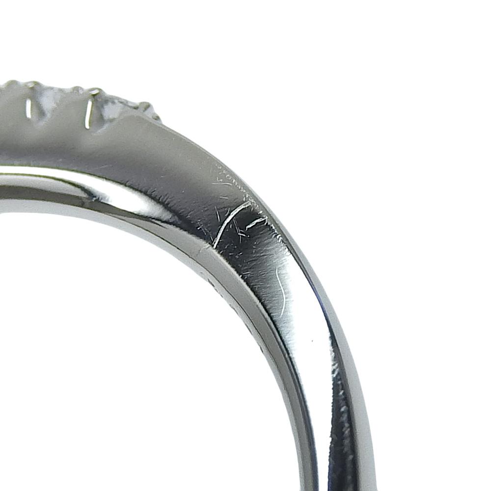 Ring Pt950Platinum/diamond #6.2(US Size) 3.7g Women Used