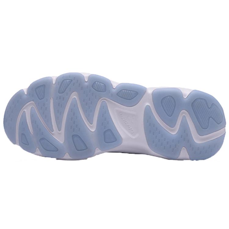 Li Ning Butterfly Cushioning Slip Resistant Low Top Chunky Sneakers Men's Silver AGLN069-10