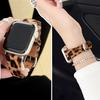 Woman Leopard Print Leather Strap For Apple Watch Band S11/10/9/8/7/SE/Ultra IWatch 49/46/45/44/42/41/40/38mm High-end Bracelet
