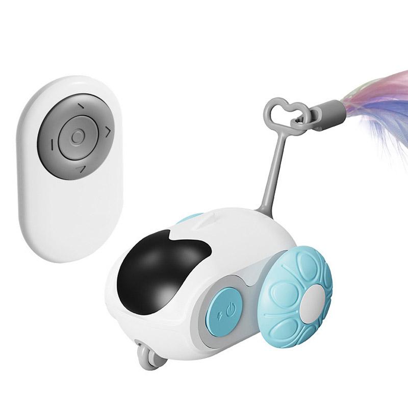 Electric Pet Car Toy Remote Control Sports Self Entertainment Toy for Cats Dogs Interactive Playing Kitten Training Pet Supplies