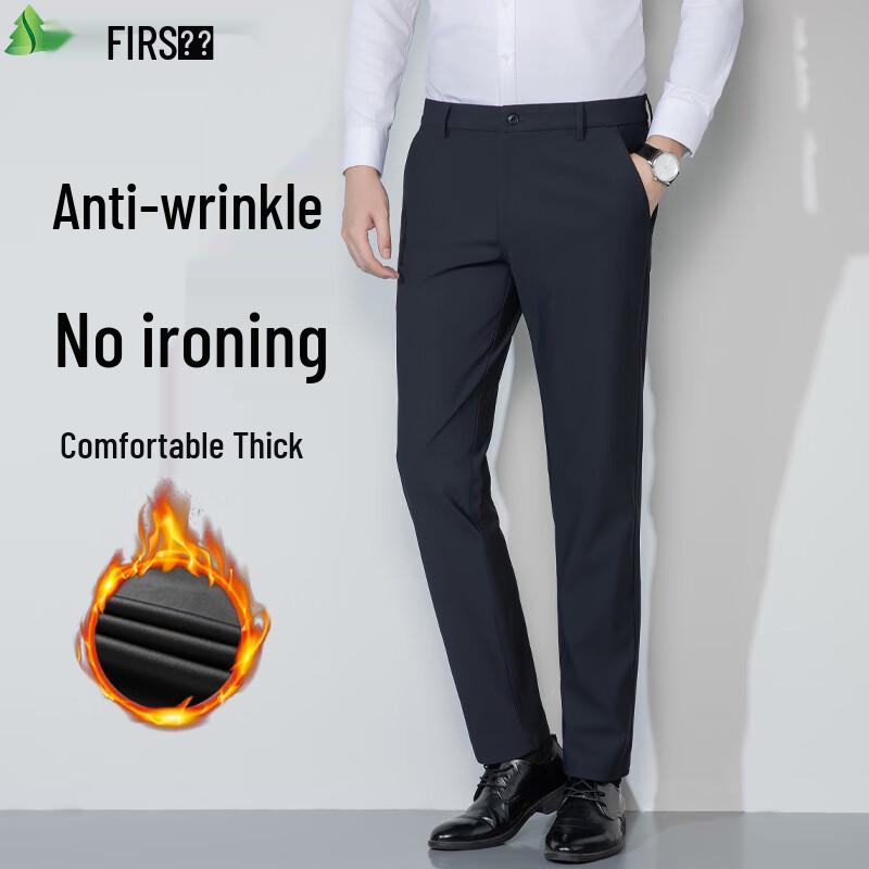 

FIRS Men s Premium Easy-Care Stretch Wrinkle-Resistant Business Casual Pants 30