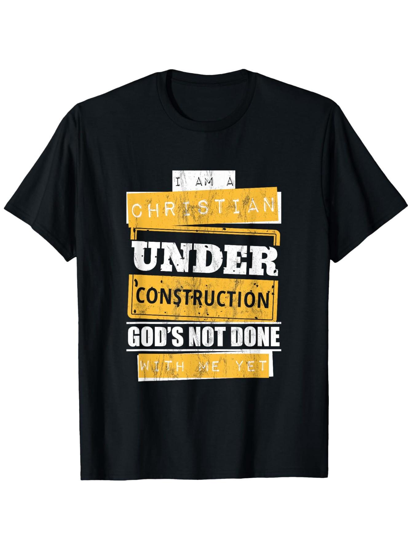 Top Pick Mens Christian Faith TShirt  I Am a Christian S