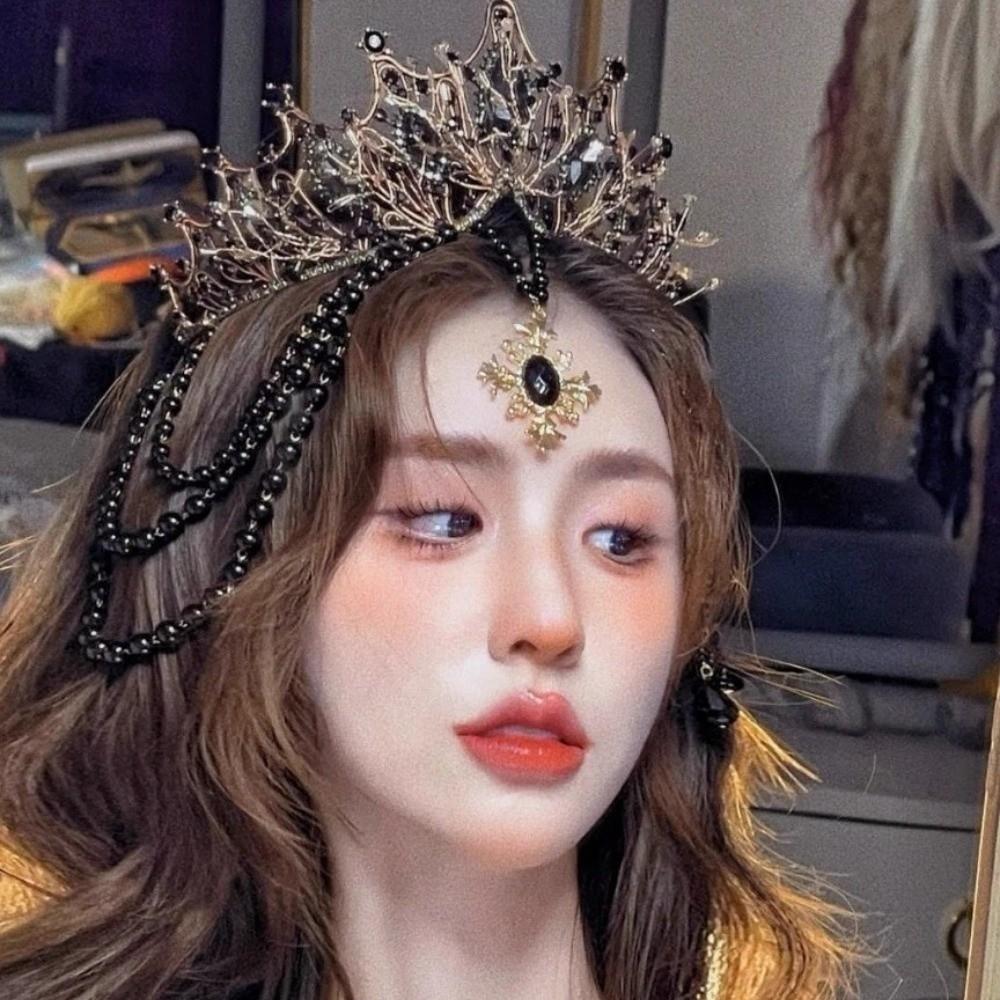 Luxury Gothic Crowns Headpiece Stage Performance Goddess Halo Headwear  Dress Accessories