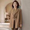 Women's Clothing Noble Wife Tops Spring and Autumn New Woolen Coats Medium and Long Woolen Coats