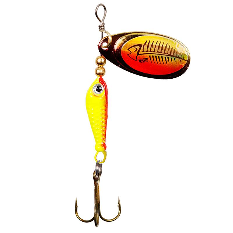 

Fishing Spinner Bait 9G Spoon Lure Metal Baits Treble Hook Artificial Fish Wobbler Feeder Carp Spinnerbait 1