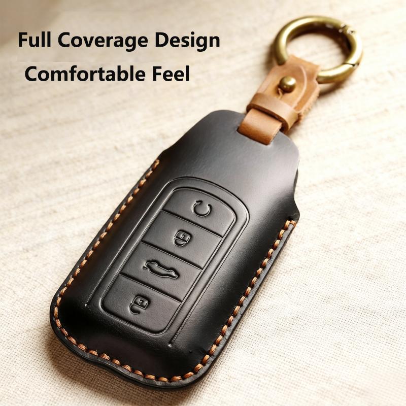 Retro Leder für Chery Tiggo 8 Pro Tiggo 8Plus New 5 Plus 7Pro Chery Tiggo 7 Pro Max Omoda 5 C5 Modod Fernbedienung Auto Schlüsselanhänger Hülle