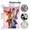 Disney DIY Pearl Painting Zootopia Judy and Nick's Creativity Decorative Painting Creative Ornaments Friends Gifts Desktop Furnishings Home Decoration