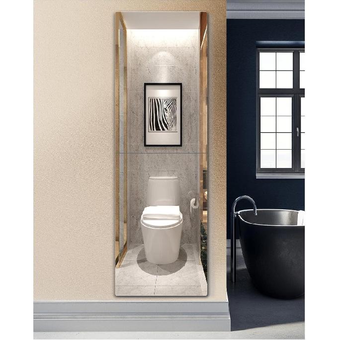 Shatterproof Wall Mirror Full Length for Bedroom, Acrylic Gym Mirrors For Home, Extra Thick: 0.12 inch, 12 x 12 inch x 4 Pcs, Workout Mirrors Safe