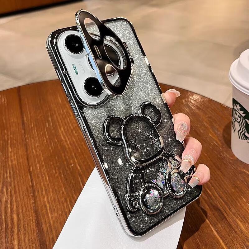 Чехол-брелок с блестками и жидким песком для Huawei Pura70 Pro+