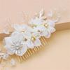 New Elegant Pearl Crystal Hairpin Wedding Bridal U-shaped Metal Hair Comb Forks for Women Hairstyle Clips Jewelry Accessories