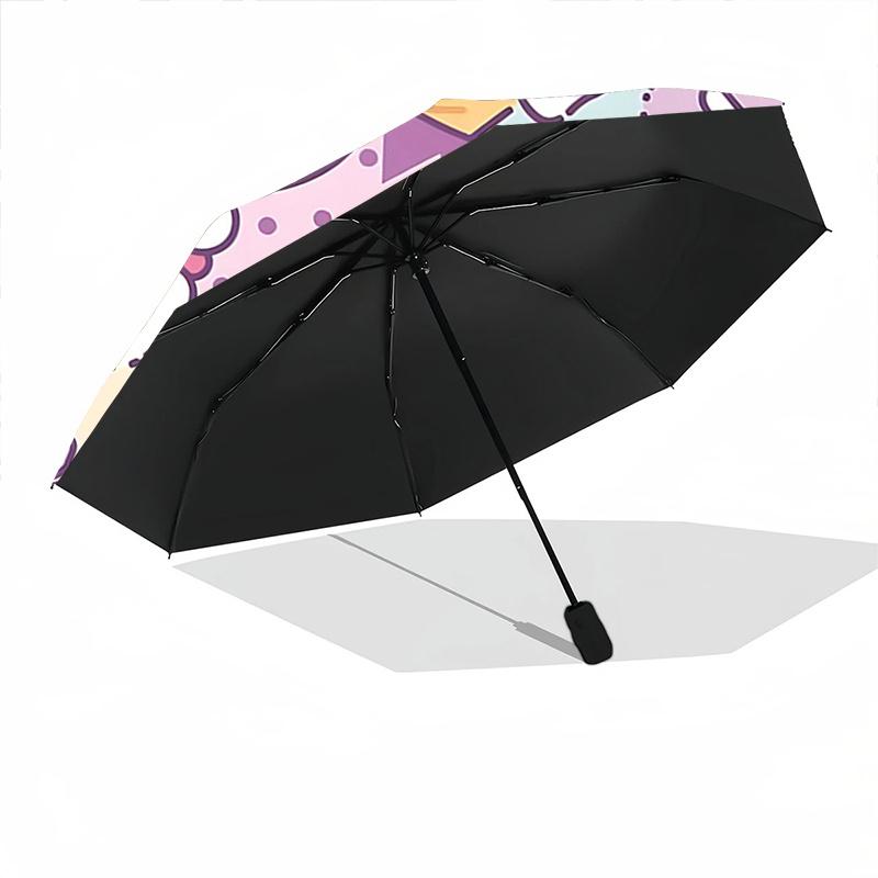 1pc Kuromi Umbrella - Automatic Opening/Closing, Portable Folding Design, 8-Bone Iron Frame, Outdoor Umbrella, Festival Gift, Suitable for Fans, Trave