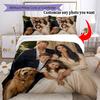 Customize Image Customize Your Photo Bedding Set Breathable Duvet Cover with Pillowcases Home Decoration Birthday Gift
