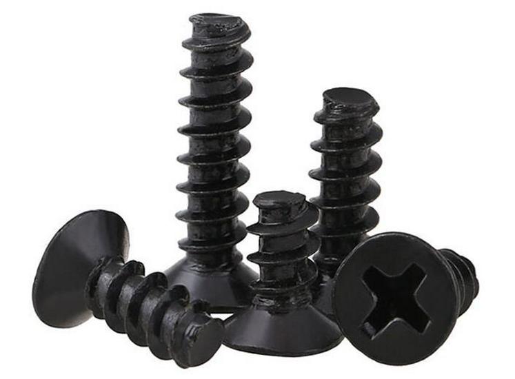 304 Stainless Steel Black Zinc Self-Tapping Screws: M2, M2.3, M2.6, M3, M4, Pan & Countersunk Flat Head