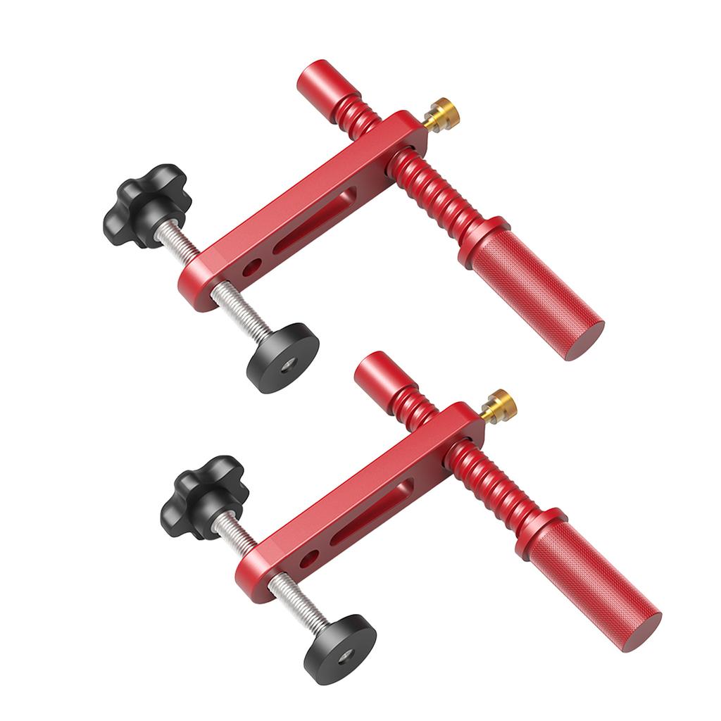 2PCS Bench Dogs Clamp 19mm Red Color Adjustable MFT Table Hold Down Clamp for Woodworking