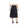 Nike Dri-Fit 24.7 Perfect Stretch Fashion Quick-Dry Solid Color Casual Long Skirt Women skirts Black Dark-Smoke-Gray HQ8154-010