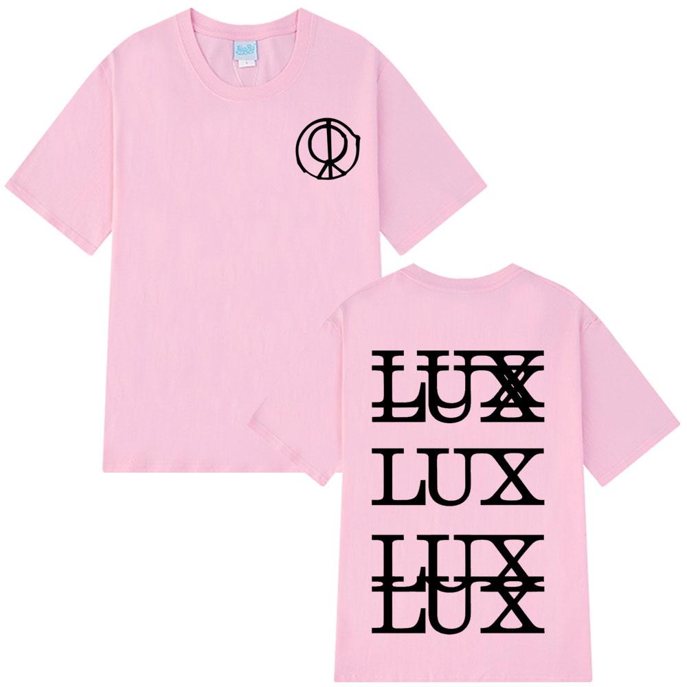 

Singer Rosalía LUX TRACKLIST Vintage Graphic Tshirts Men Women Harajuku T-shirts Summer Cotton Fashion Loose Casual T-shirts Top 3XL