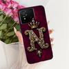 Casing For Asus ROG Phone 9 Pro Case Silicone Luxury Crown A-Z Letters 2D Flat Pattern Soft Phone Cover