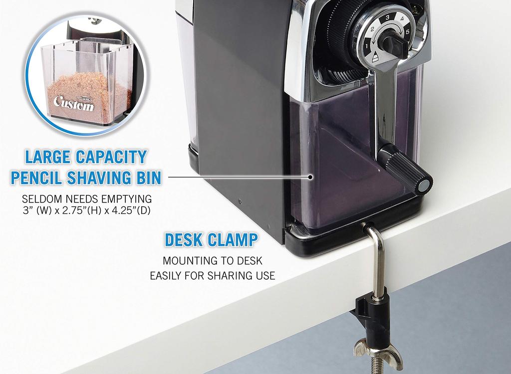 Carl Office Pencil Sharpener, Custom Red, CC-2000-R