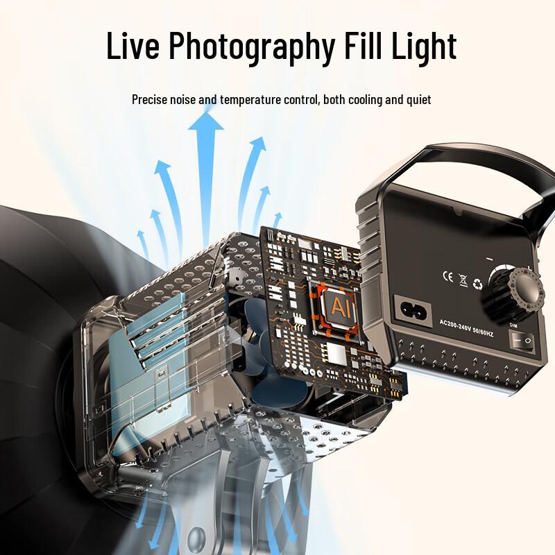 Professional COB LED Live Stream Fill Light Kit