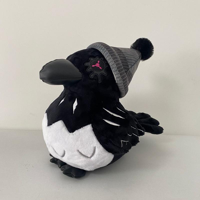 20Cm Murder Drones Uzi Crow Fluffy Buddies Gentle Cuddly Beast Crow Killer Uzi Raven Throw Pillow Playthings Suitable For Boy Or Girl Birth Day Xmas