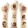 Cartoon 20PCS Cute Gabby Dollhouse Cats Tattoo Stickers Kawaii Anime Children Waterproof Tattoos Sticker Pack Kids Girl Gift Toy
