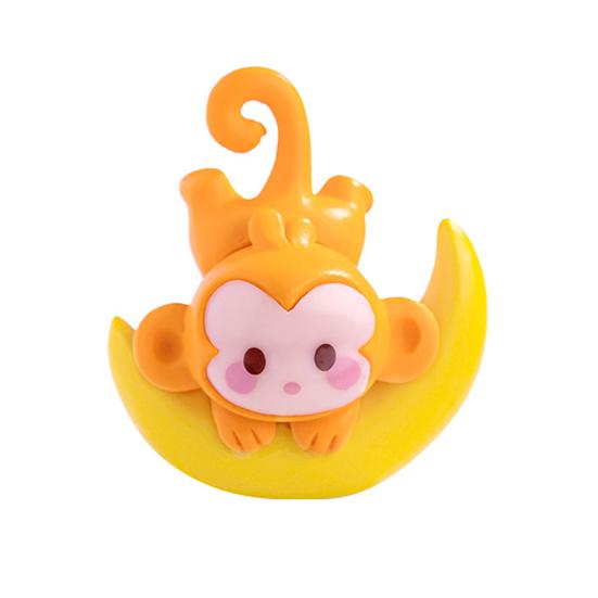 4 Pcs Monkey Miniatures Resin Mini Monkey Figurines Cartoon Miniature Monkey Statues for Desk DIY Micro Landscape