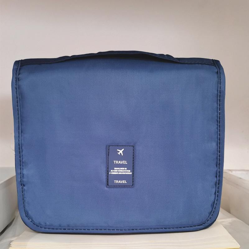 

Водонепроницаемая подвесная косметичка из твила - большая вместимость, портативный, ручной органайзер для косметики 272 twill темно-синий