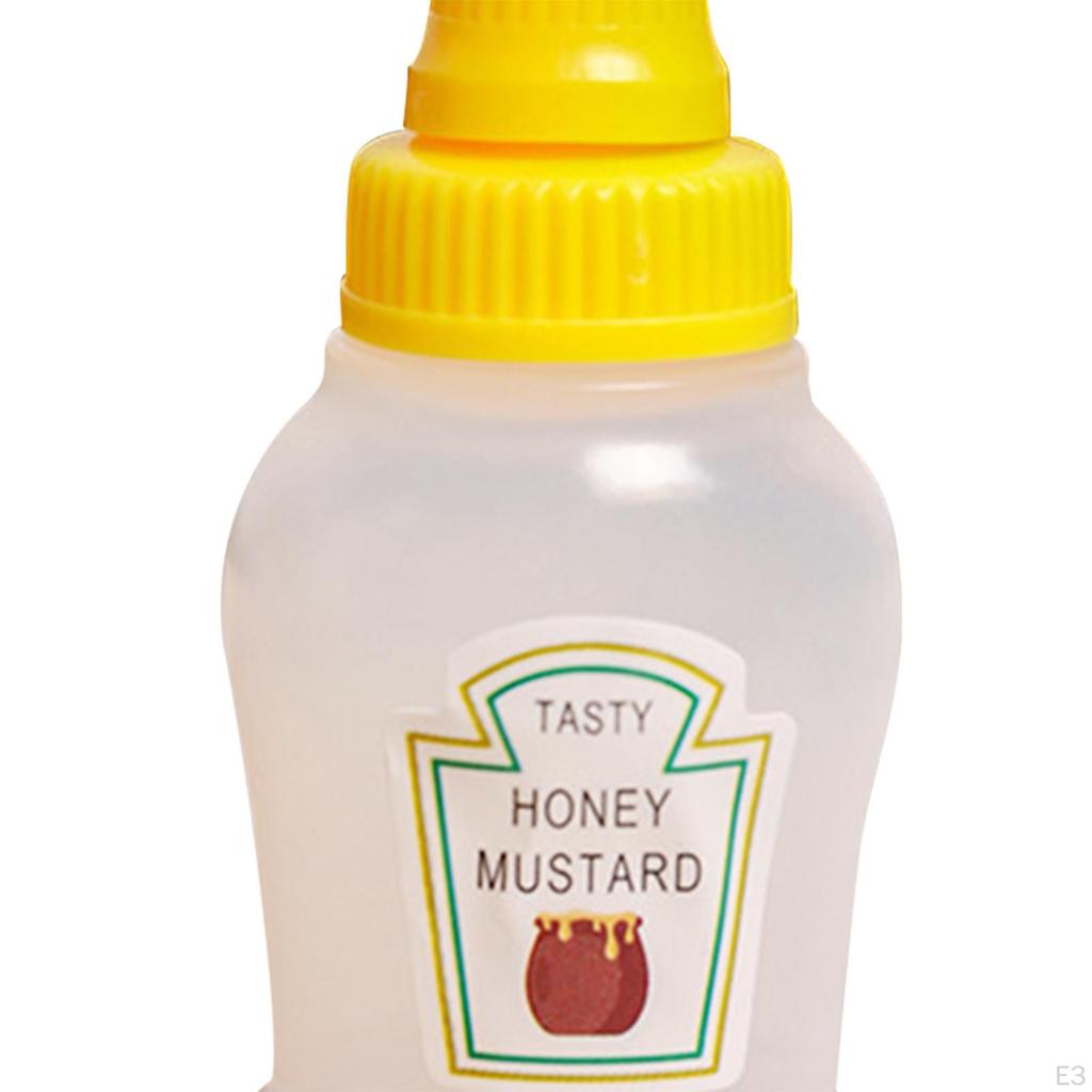 Storage Mini Tomato Ketchup Bottle Empty Refillable Squirt Salad Dressing