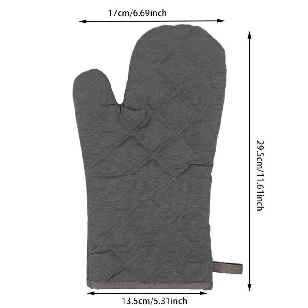 Single Microwave Oven Gloves Multi-color Kitchen Cooking Baking Mitts Pot Pad Heat Proof Protected High Temperature Resistant