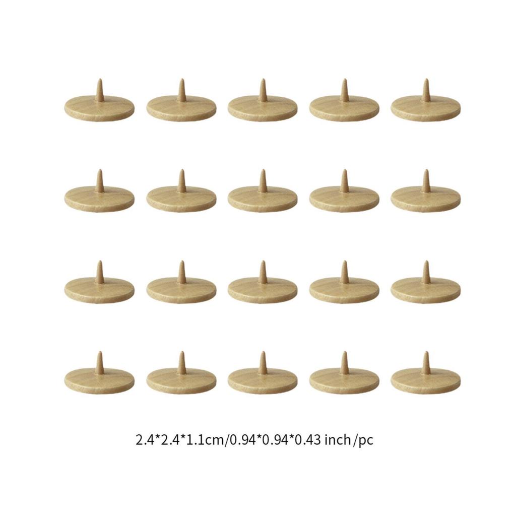 20Pcs Golf Ball Markers Round Accessories Wooden Premium Golf Position Marker for Golf Course Sports Practice Golfing Men Women