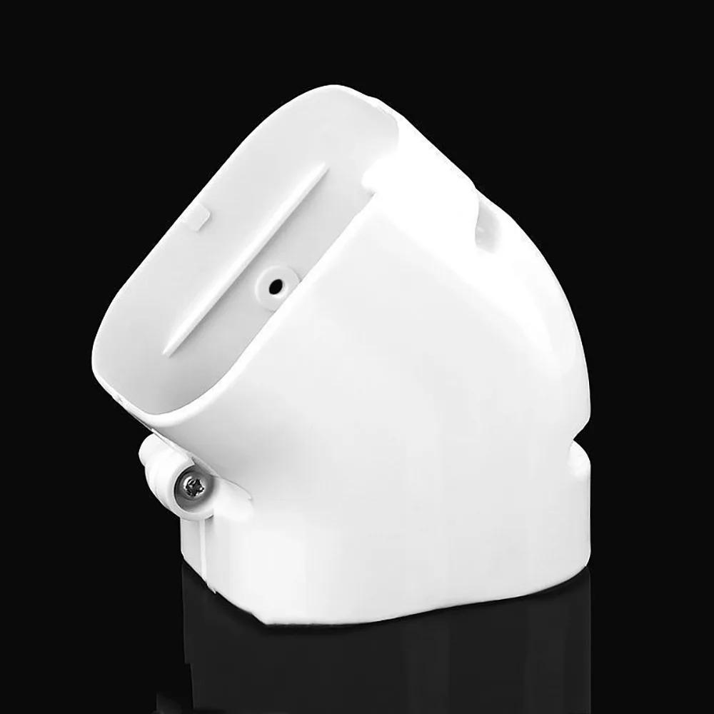 75*65mm Klimaanlagen-Leitungsset-Abdeckungssystem PVC Weiß Verbindungsendkappe Abdeckung Flacher Winkel Witterungsbeständig Wandkappe Klimaanlagenrohr