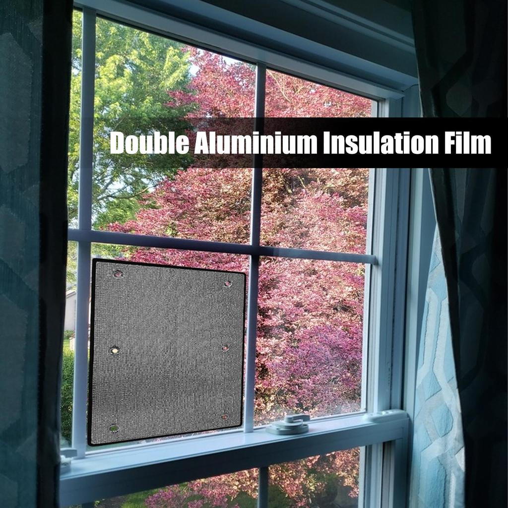 Aluminium Insulation Film Aluminum Thermal Window Film Roll Heat Resistant Double-Layer Privacy Protector for Apartment Rental