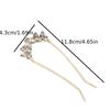 High end metal U-shaped hair clip for women, simple hair accessory, braided hair clip, fashionable girl headwear