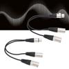XLR Splitterkabel 3-Pin XLR Buchse auf Dual XLR Stecker Y-Kabel Plug and Play für Studio Bühne Mischpult Verstärker