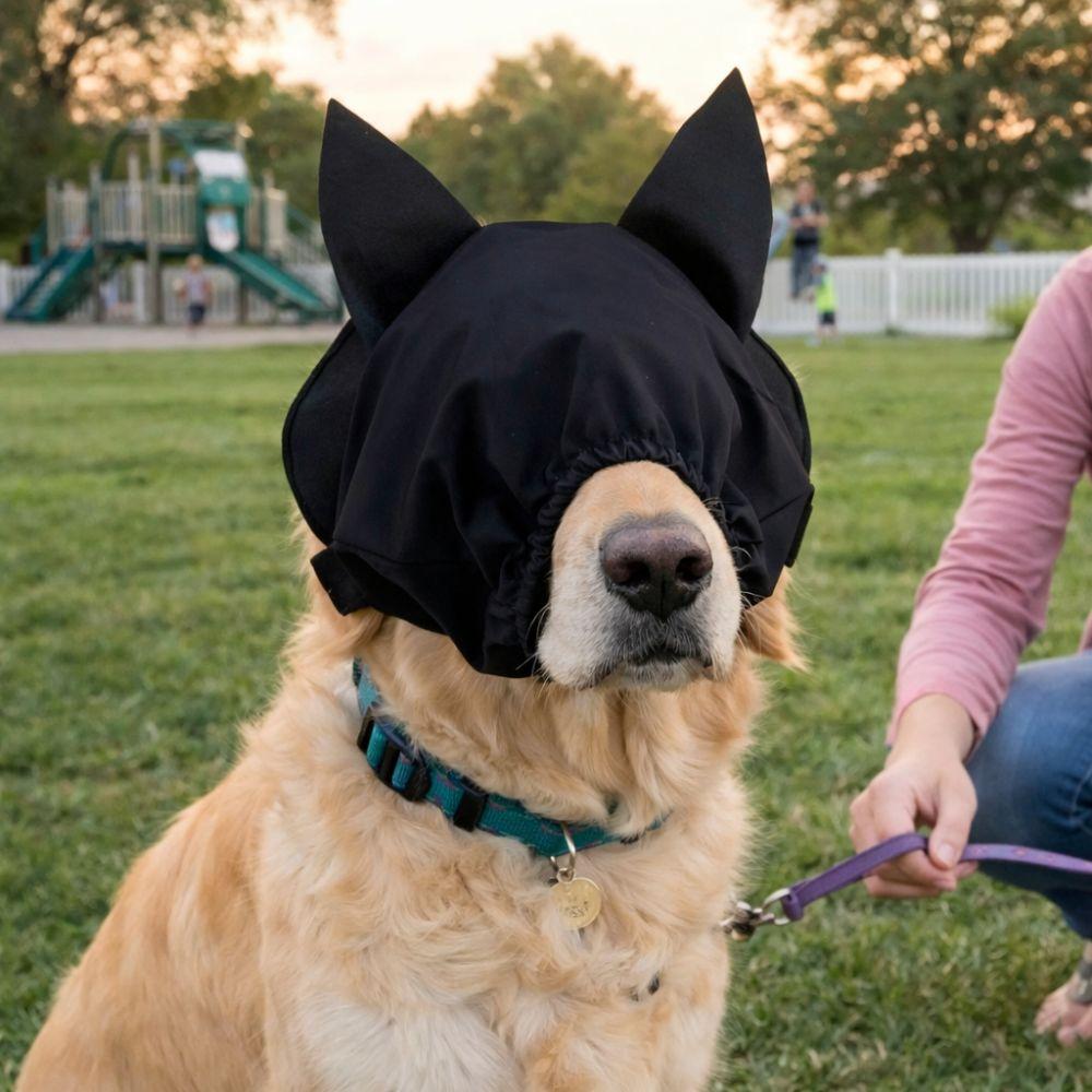 Noise Reduction Dog Pacify Eye Mask Light Blocking Stabilization Pet Soothing Eye Mask Anti Startle Comfort Fit
