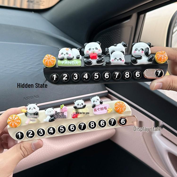 Panda Parkovací SPZ Ozdoba do auta