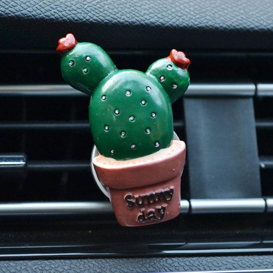 Lovely Cactus Bread Tomato Car Air Vent Outlet Fragrance Perfume Clip Freshener