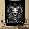 American Metal Band L-Lamb Of God Tapestry Art Printing Japanese Wall Tapestry Anime Wall Hanging Home Decor