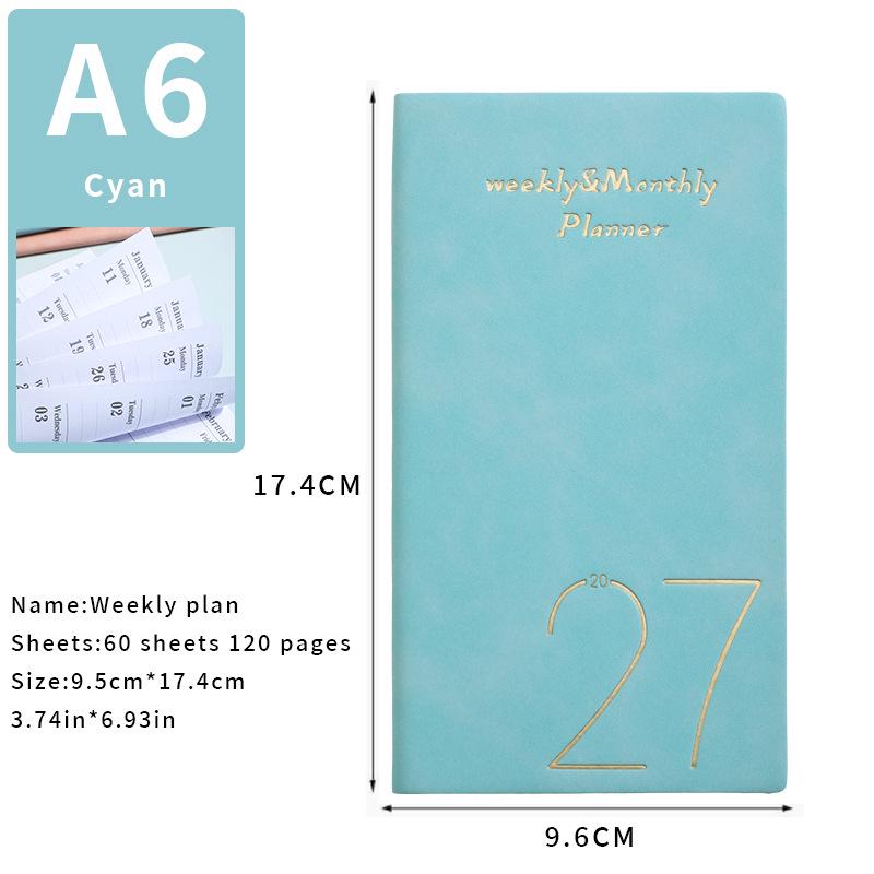 Agendă Săptămânală de Buzunar A6 2026: Jurnal de Management al Timpului pentru 365 de Zile și Manual de Eficiență în Afaceri