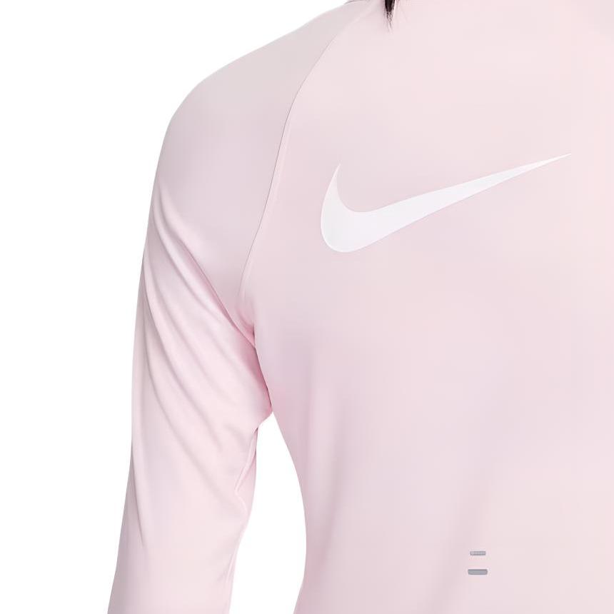 Nike Swoosh Tempo Run Moisture-Wicking Quick-Dry Zip Long Sleeve Running T-Shirt Women Tops HV2843-663