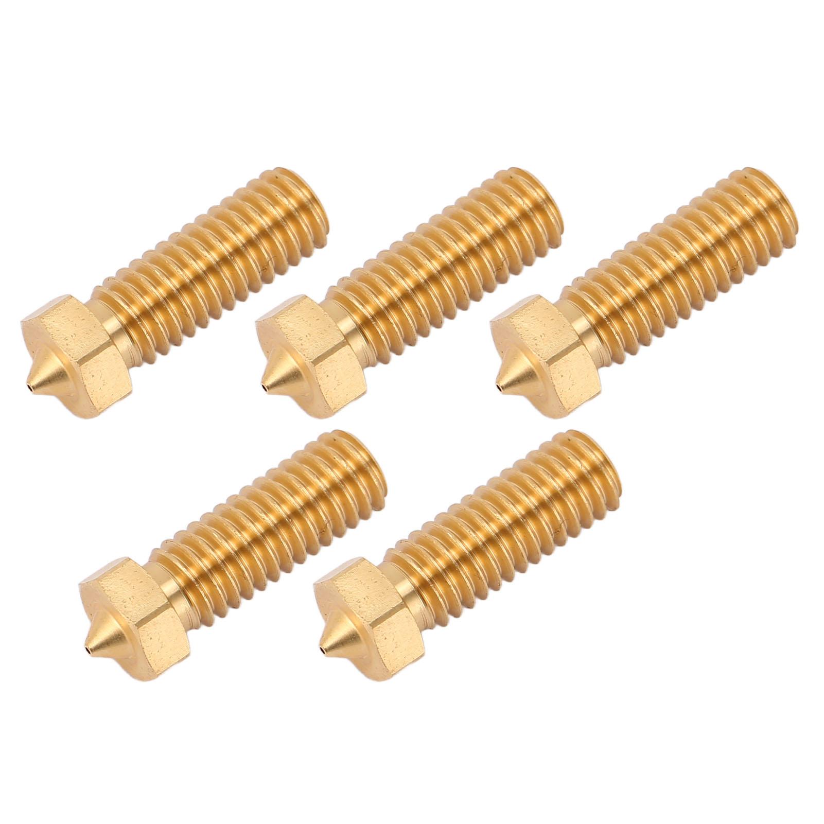 

5pcs CHT V6 3D Printer Nozzle 3 Holes High Flow 30Mohs Hardness High Flow Print Head Nozzle for 0.6mm